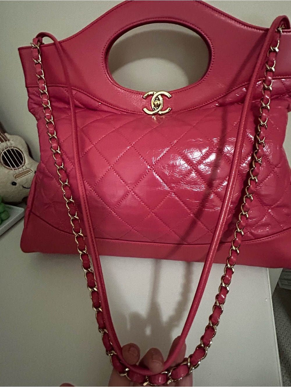 CHANEL Hot Pink Quilted Leather - Picture 14 of 16